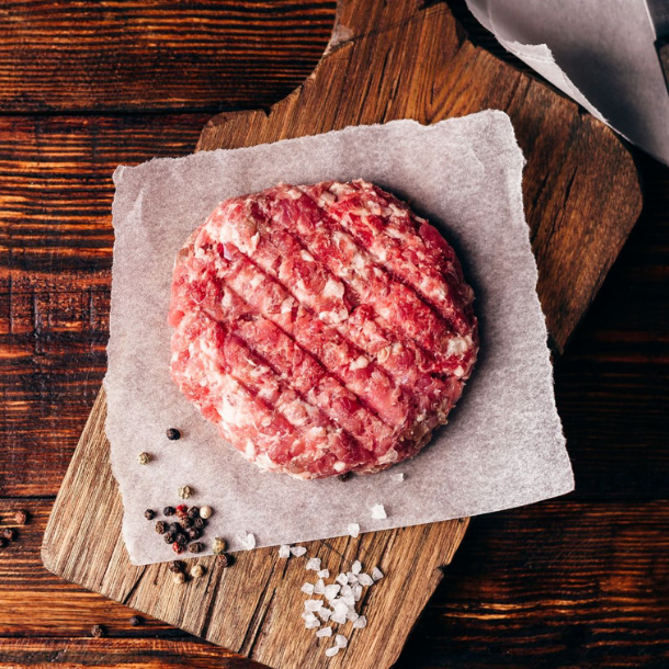 Hamburguesa de chuletón de vaca madurada